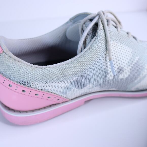 G/FORE Ghost Cap Toe Gallivanter Golf Shoes White Pink Oxford Camo Women's 10 - Picture 4 of 7